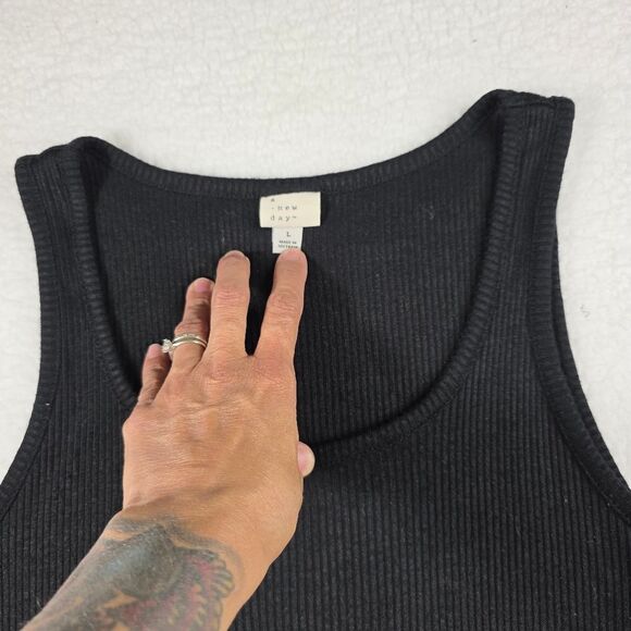 A New Day Ribbed Cami Dress Size Large - Picture 3 of 14
